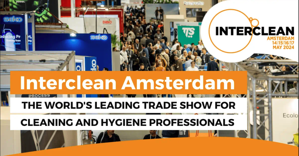 Fiera INTERCLEAN – Amsterdam 14|15|16|17 Maggio 2024 – CI SIAMO!