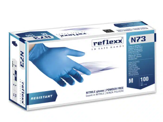 REFLEXX – Nuovo N73, Nitrile senza polvere 4,5 gr.