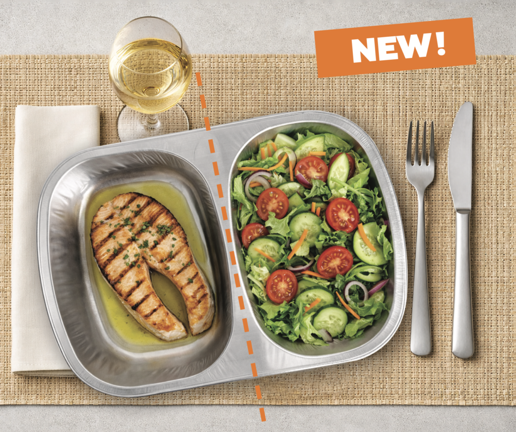 Nuovo contenitore in alluminio 2 scomparti SMR3-35G: innovazione per i pasti pronti